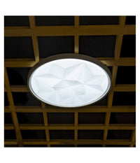 Plafoniera Smart Diamond Led 60w Dimmerabile Moderno Tondo Luce 6500k 4000k  -bianco Freddo      -