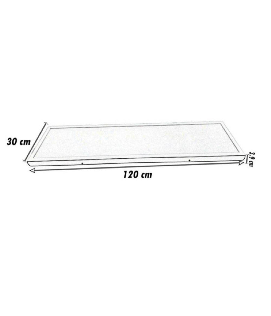 Plafoniera Soffitto 120x30cm Pannello Led 40w 3 Colorazioni Di Luce Lp120-40w-3c         