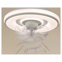 Trade Shop - Plafoniera Soffitto Con Ventola Lampada Ventilatore Luce Led 3200k-6500k Ip20 33245         