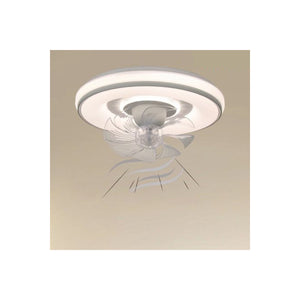 Trade Shop - Plafoniera Soffitto Con Ventola Lampada Ventilatore Luce Led 3200k-6500k Ip20 33245         