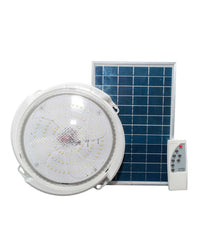 Plafoniera Solare Lampada Sensore Crepuscolare Tonda 60w Dimmerabile Telecomando         