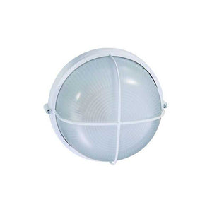 Plafoniere Alluminio Blinky Luna Tonda Bianca 60 Watt