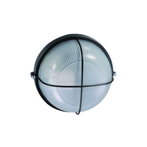 Plafoniere Alluminio Blinky Luna Tonda Nera 60 Watt