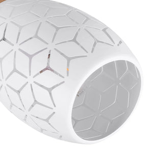 LÚZETE - PLAFONNIER 3 LUCI METALLO BIANCO E14 BIRKITA