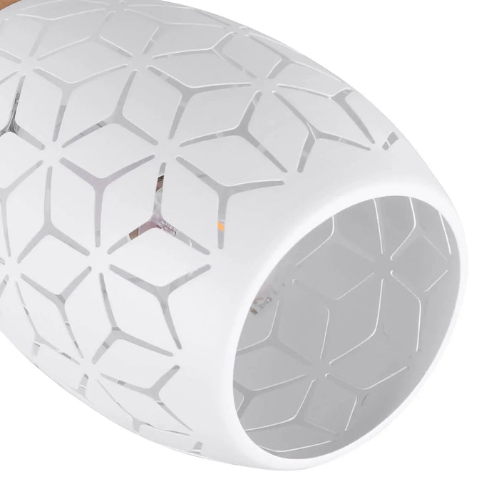 LÚZETE - PLAFONNIER 3 LUCI METALLO BIANCO E14 BIRKITA