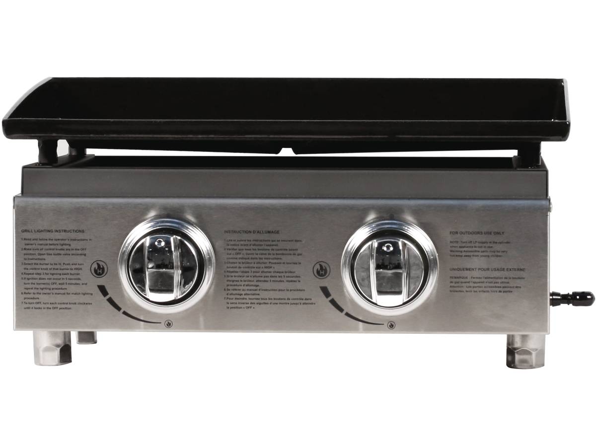 Plancha "Presto 2" - 2 fornelli- 5 kW - Grigio