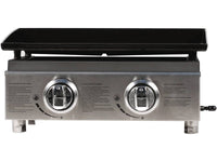 Plancha "Presto 2" - 2 fornelli- 5 kW - Grigio