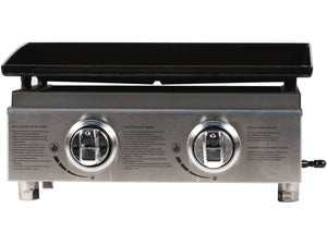 Plancha "Presto 2" - 2 fornelli- 5 kW - Grigio