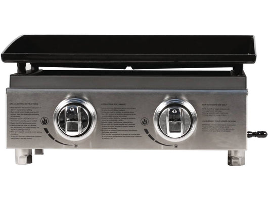 Plancha "Presto 2" - 2 fornelli- 5 kW - Grigio