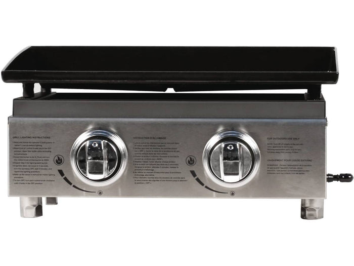 Plancha "Presto 2" - 2 fornelli- 5 kW - Grigio