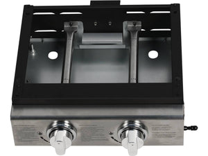 Plancha "Presto 2" - 2 fornelli- 5 kW - Grigio