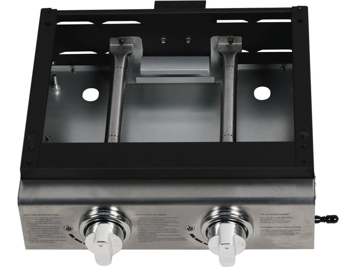 Plancha "Presto 2" - 2 fornelli- 5 kW - Grigio