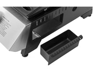 Plancha a gas 4 fuochi "Jolly" - 10 Kw - Grigio