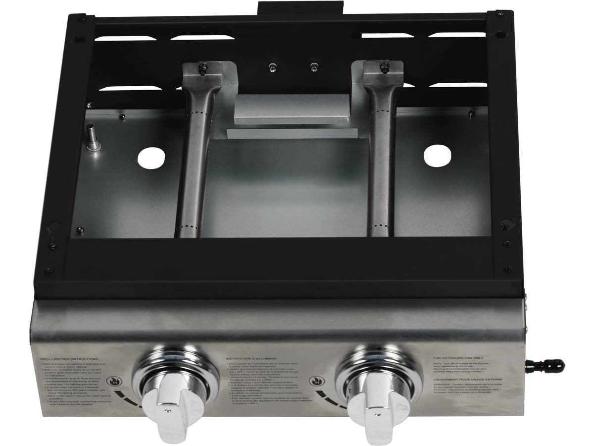 Plancha "Presto 2" - 2 fornelli- 5 kW - Grigio