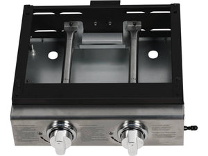 Plancha "Presto 2" - 2 fornelli- 5 kW - Grigio