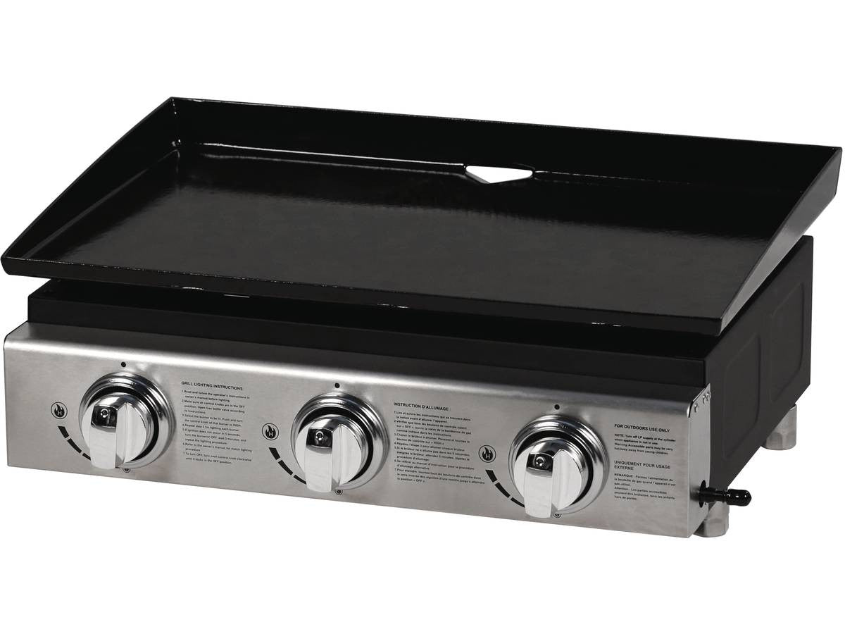 Plancha "Presto 3" - 3 fornelli - 7.5kW - Grigio