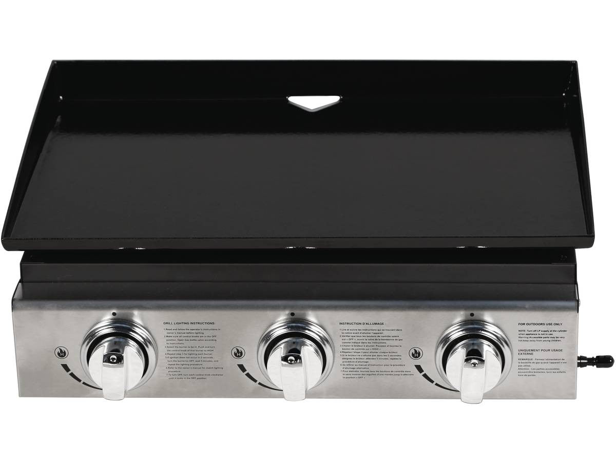 Plancha "Presto 3" - 3 fornelli - 7.5kW - Grigio