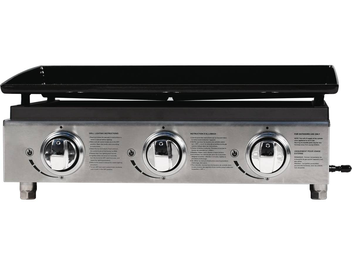 Plancha "Presto 3" - 3 fornelli - 7.5kW - Grigio