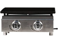 Plancha "Presto 2" - 2 fornelli- 5 kW - Grigio