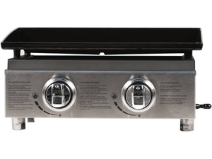 Plancha "Presto 2" - 2 fornelli- 5 kW - Grigio