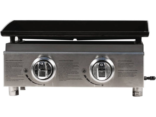 Plancha "Presto 2" - 2 fornelli- 5 kW - Grigio