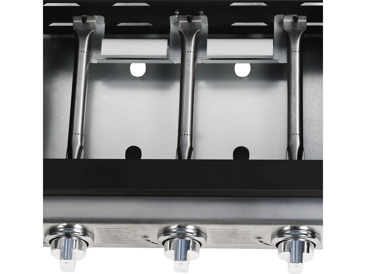 Plancha "Presto 3" - 3 fornelli - 7.5kW - Grigio