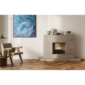 Planika - Bruciatore a Bioetanolo Senso Basket BEV Senza Canna Fumaria, Controllo Remoto, Fiamma Reale, Acciaio