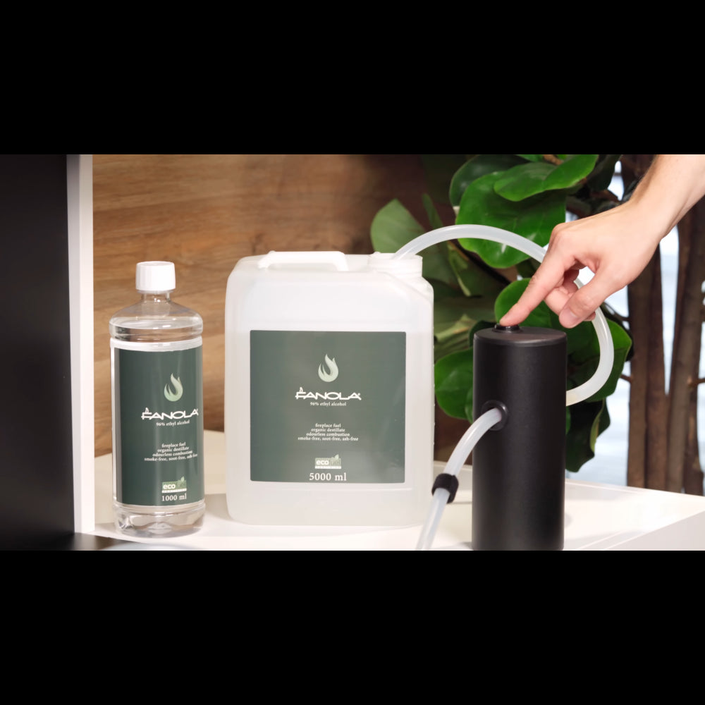 Planika - Bruciatore a Bioetanolo Senso Burner BEV Senza Canna Fumaria, Controllo Remoto, Fiamma Reale, Acciaio