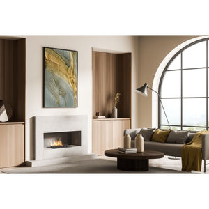 Planika - Bruciatore a Bioetanolo Senso Burner BEV Senza Canna Fumaria, Controllo Remoto, Fiamma Reale, Acciaio