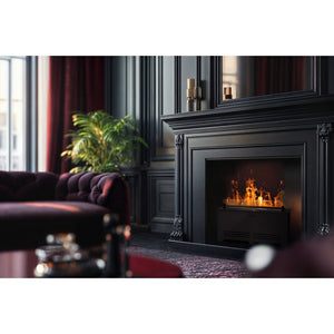 Planika - Bruciatore a Vapore Acqueo Cloudy Effetto Fiamma Realistica con Tecnologia Optimyst, Controllo Remoto, Design Moderno