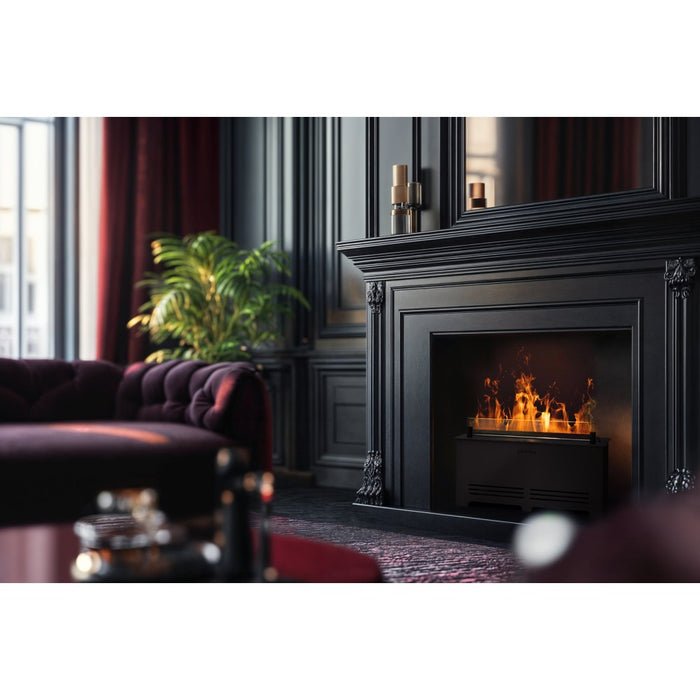 Planika - Bruciatore a Vapore Acqueo Cloudy Effetto Fiamma Realistica con Tecnologia Optimyst, Controllo Remoto, Design Moderno