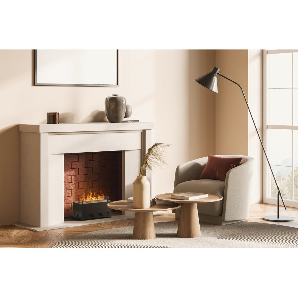 Planika - Bruciatore a Vapore Acqueo Cloudy Effetto Fiamma Realistica con Tecnologia Optimyst, Controllo Remoto, Design Moderno