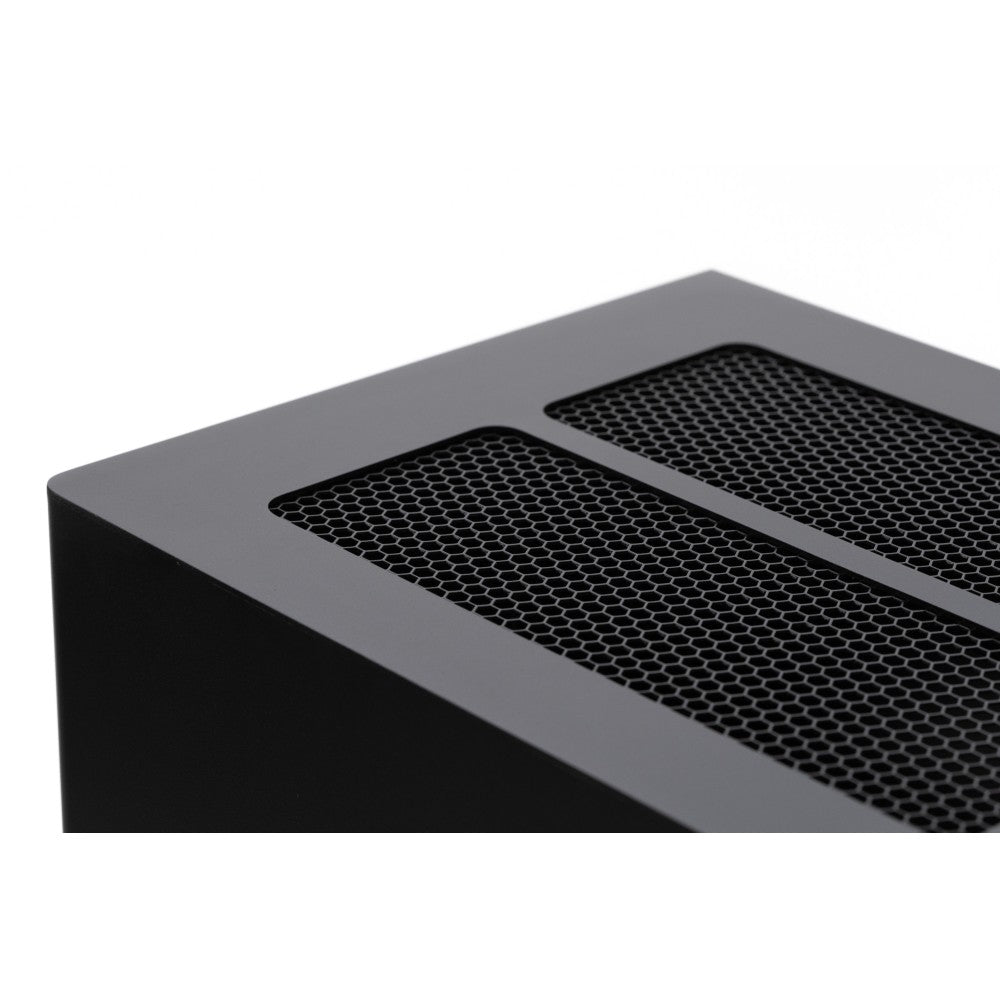 Planika - Biocamino a Bioetanolo Arcticon BEV Senza Canna Fumaria, Controllo Remoto, Fiamma Reale, Design Panoramico - Nero