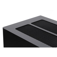 Planika - Biocamino a Bioetanolo Arcticon BEV Senza Canna Fumaria, Controllo Remoto, Fiamma Reale, Design Panoramico - Nero