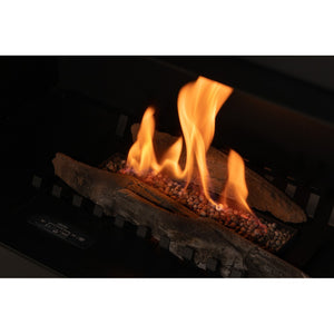 Planika - Camino a Bioetanolo Senso Fireplace BEV Senza Canna Fumaria, Controllo Remoto, Acciaio, Pannelli laterali smontabili