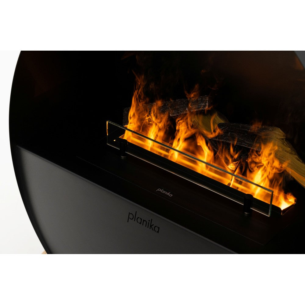 Planika - Camino a Vapore Acqua Misty Effetto Fiamma Realistica con Tecnologia Optimyst, Controllo Remoto, Design Moderno