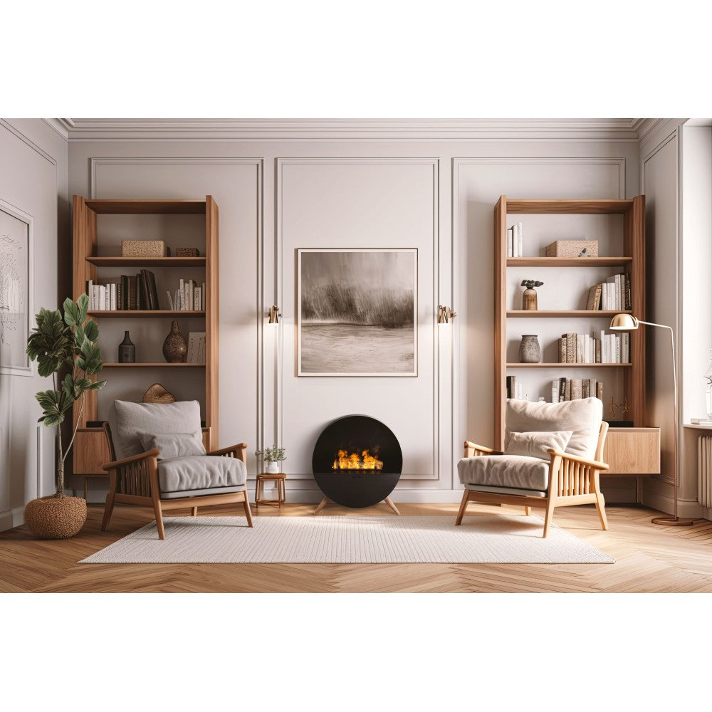 Planika - Camino a Vapore Acqua Misty Effetto Fiamma Realistica con Tecnologia Optimyst, Controllo Remoto, Design Moderno