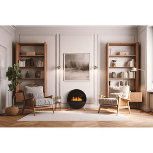 Planika - Camino a Vapore Acqua Misty Effetto Fiamma Realistica con Tecnologia Optimyst, Controllo Remoto, Design Moderno