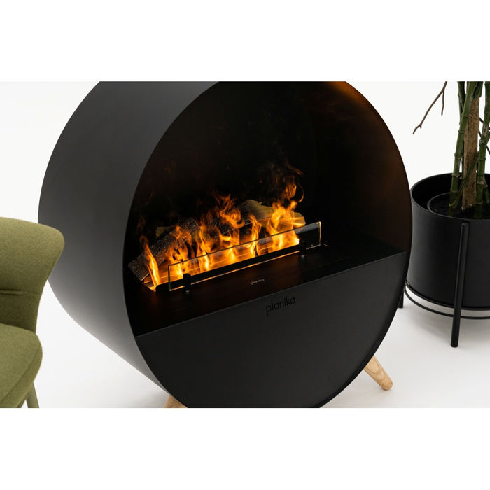 Planika - Camino a Vapore Acqua Misty Effetto Fiamma Realistica con Tecnologia Optimyst, Controllo Remoto, Design Moderno