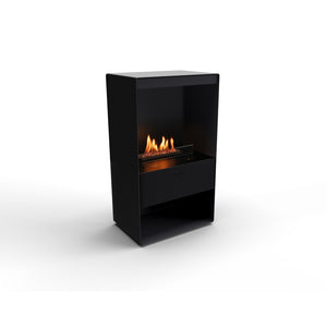 Planika - Camino a Bioetanolo Senso Stove BEV Senza Canna Fumaria, Controllo Remoto, Acciaio, Stufa a bioetanolo