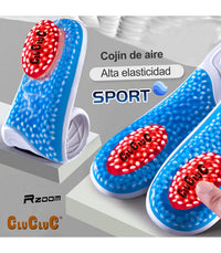Sottopiedi Sportivi RZoom Unisex | Lattice e PU | Ammortizzazione ad Aria e Silicone | Traspiranti e Assorbenti | 34-45 EU