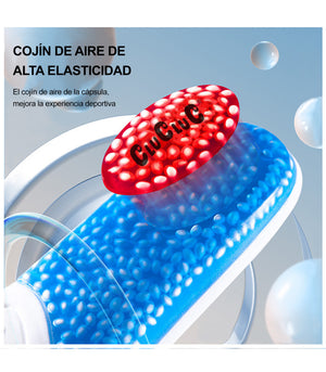 Sottopiedi Sportivi RZoom Unisex | Lattice e PU | Ammortizzazione ad Aria e Silicone | Traspiranti e Assorbenti | 34-45 EU