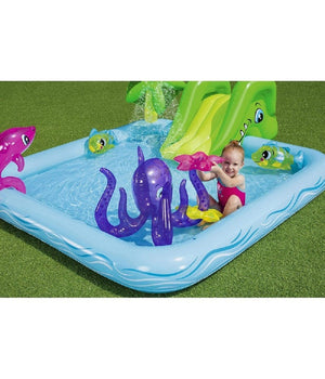 Play Center Acquario Fantastico Con Spruzzi Piscina Gonfiabile 239x206x86cm 53052         