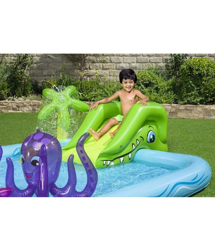 Play Center Acquario Fantastico Con Spruzzi Piscina Gonfiabile 239x206x86cm 53052         