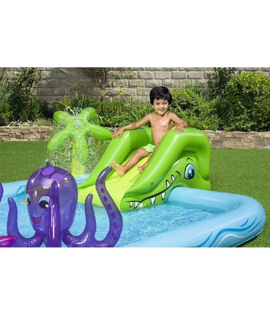 Play Center Acquario Fantastico Con Spruzzi Piscina Gonfiabile 239x206x86cm 53052         