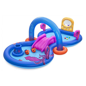 Trade Shop - Play Center Gonfiabile Sea Odyssey Piscina Scivolo Per Bambini 330x188x117cm 53167 -