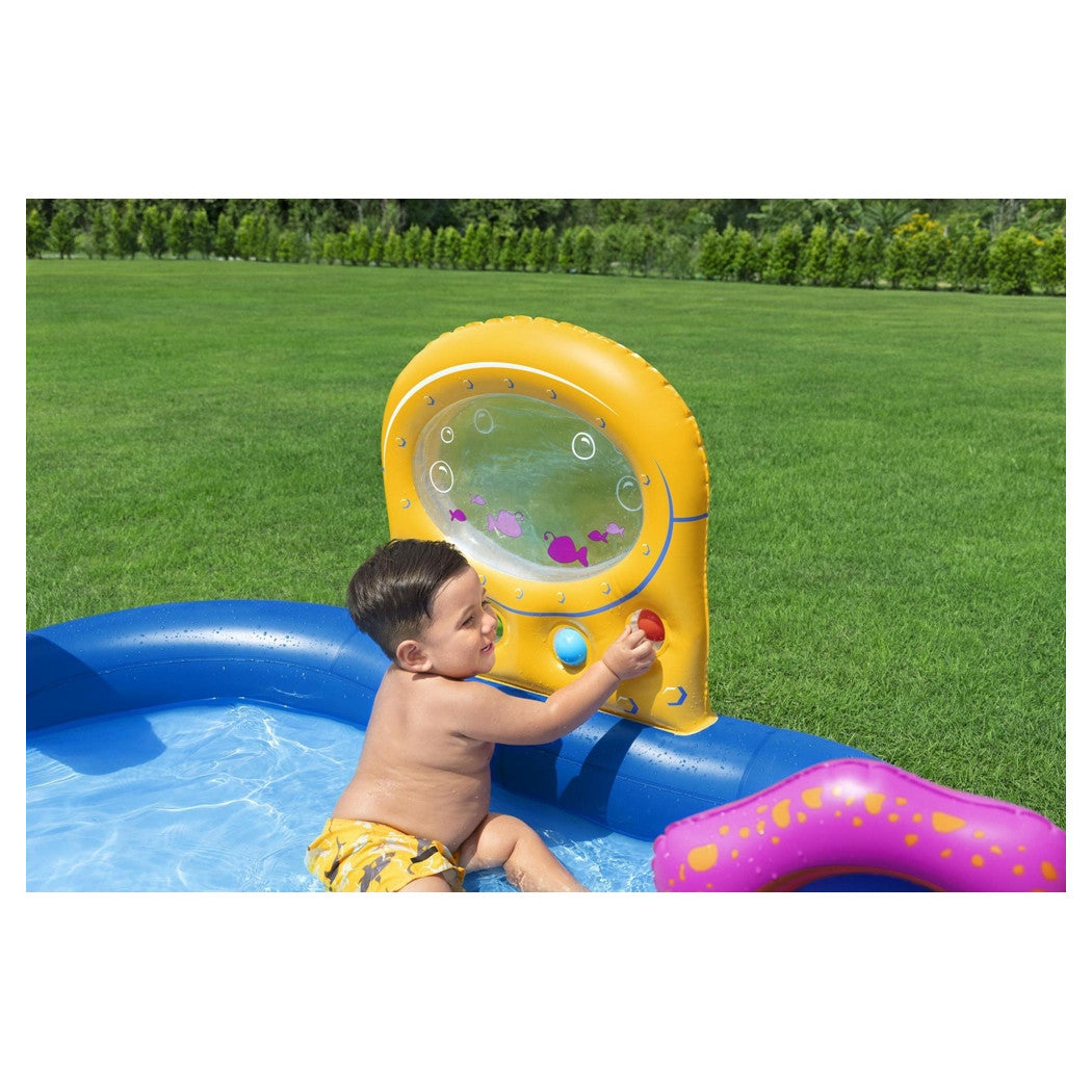 Trade Shop - Play Center Gonfiabile Sea Odyssey Piscina Scivolo Per Bambini 330x188x117cm 53167 -