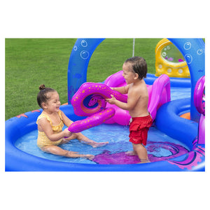 Trade Shop - Play Center Gonfiabile Sea Odyssey Piscina Scivolo Per Bambini 330x188x117cm 53167 -