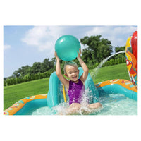 Trade Shop - Play Center Piscina Gonfiabile Retro Groove Per Bambini 193x152x74cm Giardino 53164 -