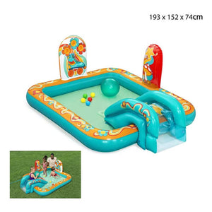 Trade Shop - Play Center Piscina Gonfiabile Retro Groove Per Bambini 193x152x74cm Giardino 53164 -